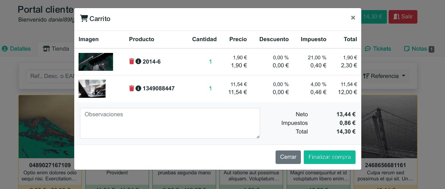 Catálogo y compras online