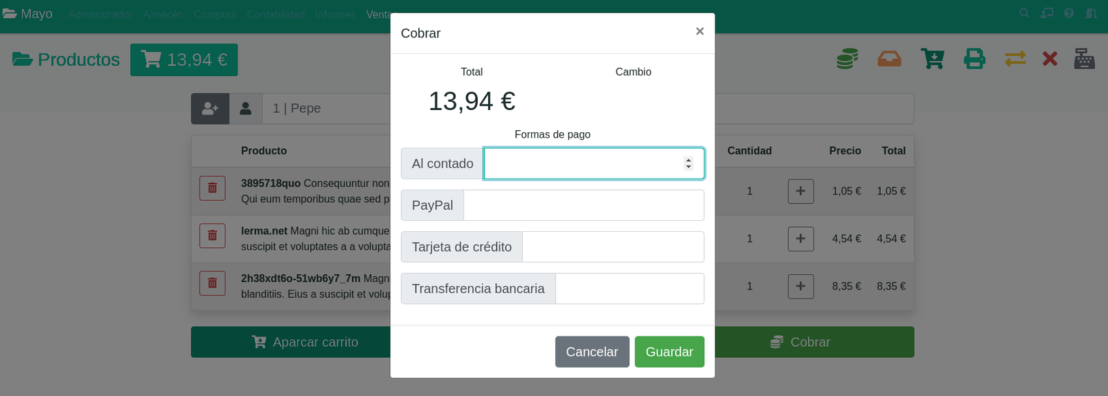 Cómo configurar el TPV