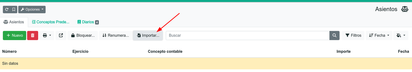 Cómo copiar asientos de excel a gestioerp.cat