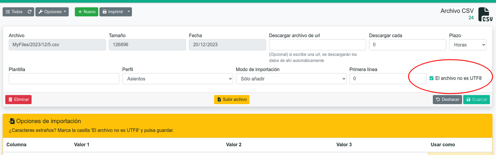 Cómo copiar asientos de excel a gestioerp.cat