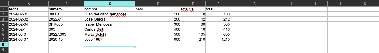 Cómo copiar facturas de Excel a gestioerp.cat