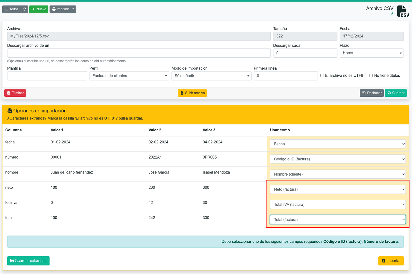 Cómo copiar facturas de Excel a gestioerp.cat