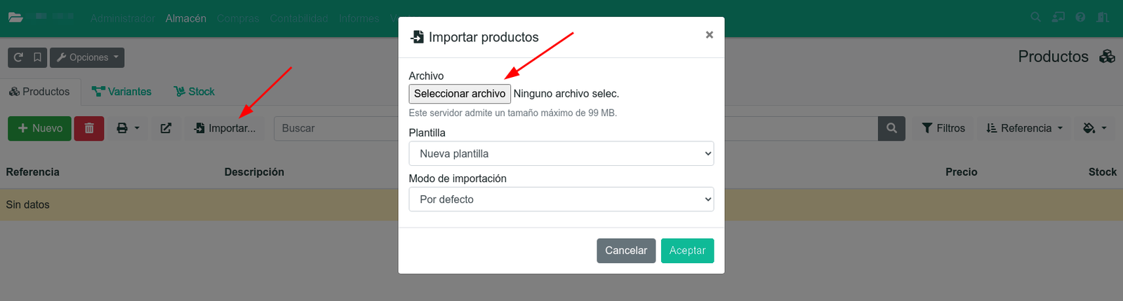 Cómo copiar productos de Excel a gestioerp.cat