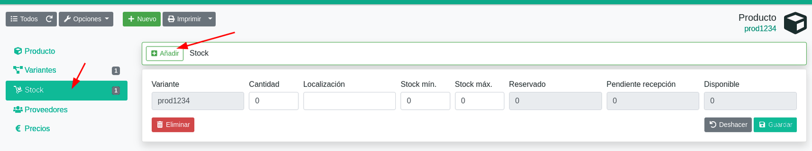 Cómo crear productos