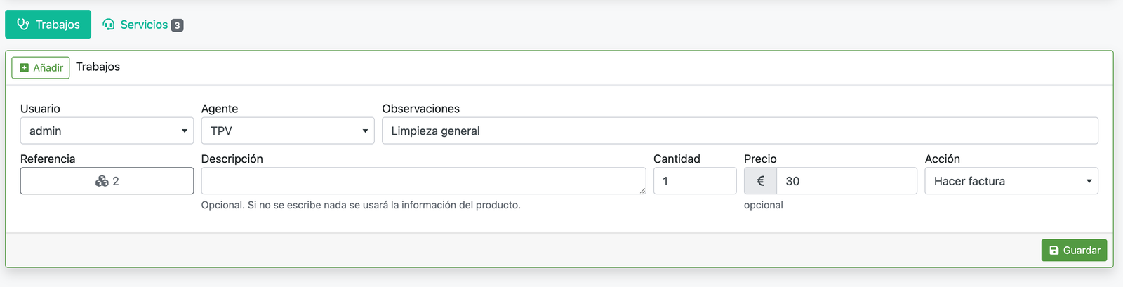 Generación de las cuotas