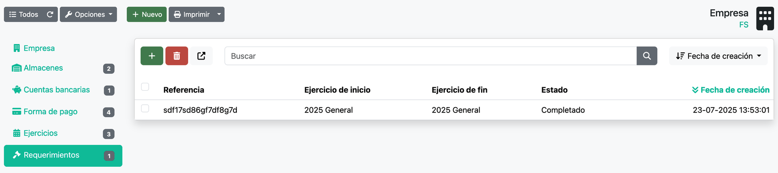 Cómo crear y enviar un requerimiento