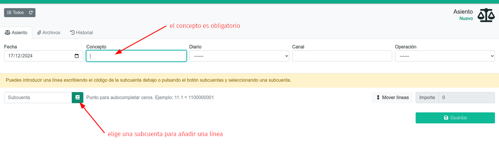 Cómo hacer un asiento contable