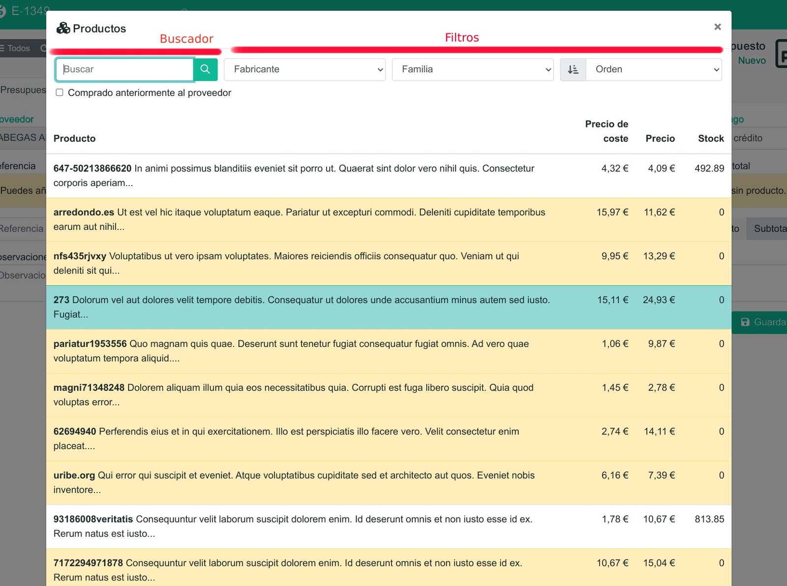 Cómo registrar un pedido de compra