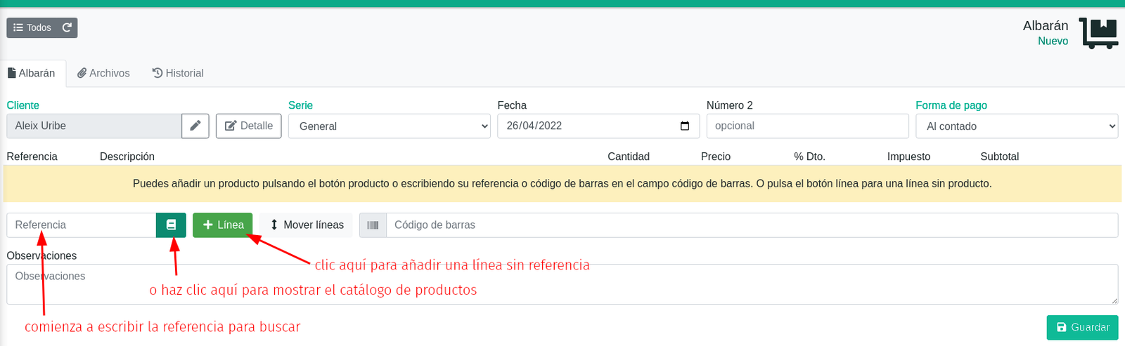 Com fer una factura de venda