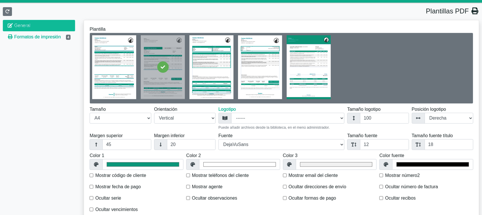 Elegir y configurar la plantilla