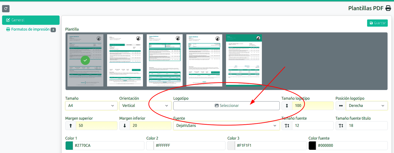 Elegir y configurar la plantilla