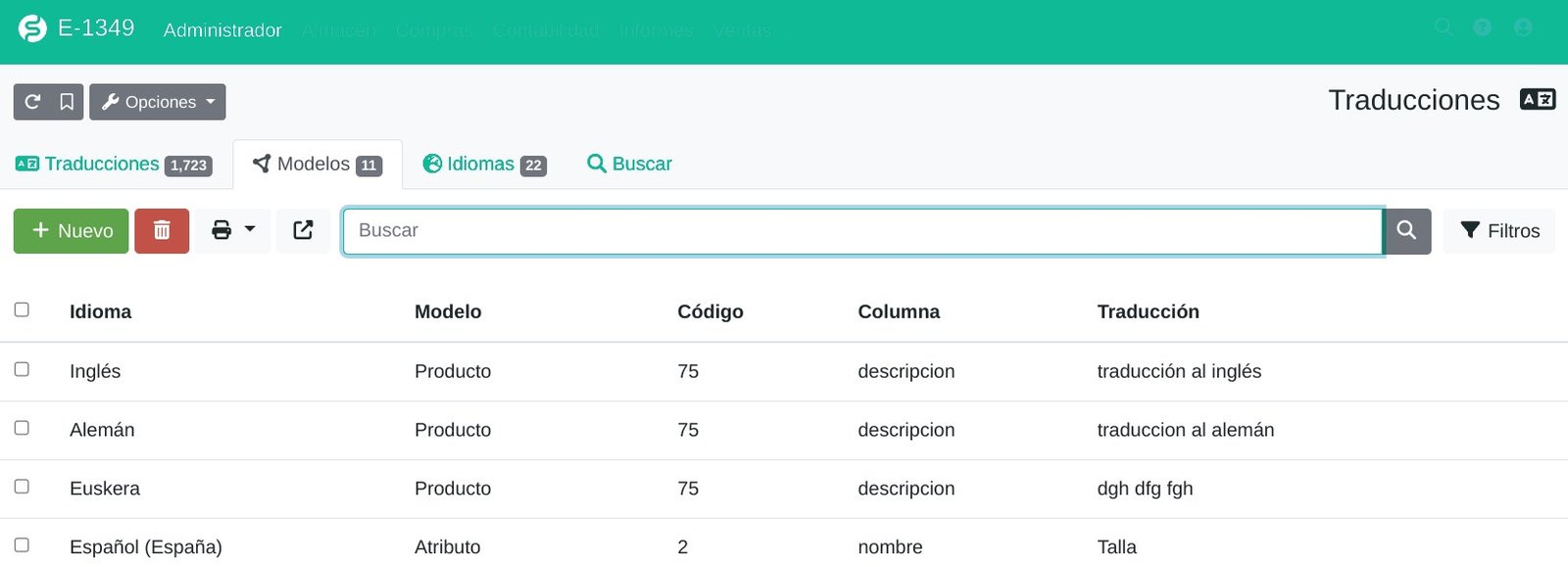 Como traducir modelos y textos personalizados