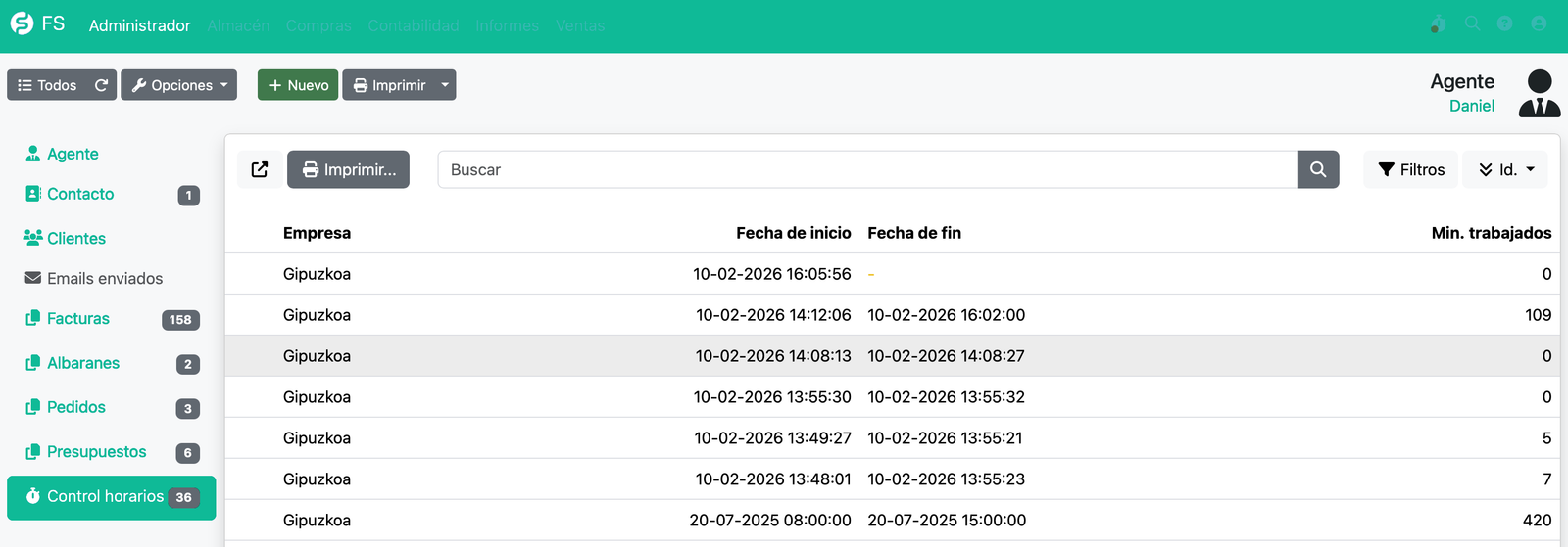Cómo visualizar y editar el registro horario de cada empleado